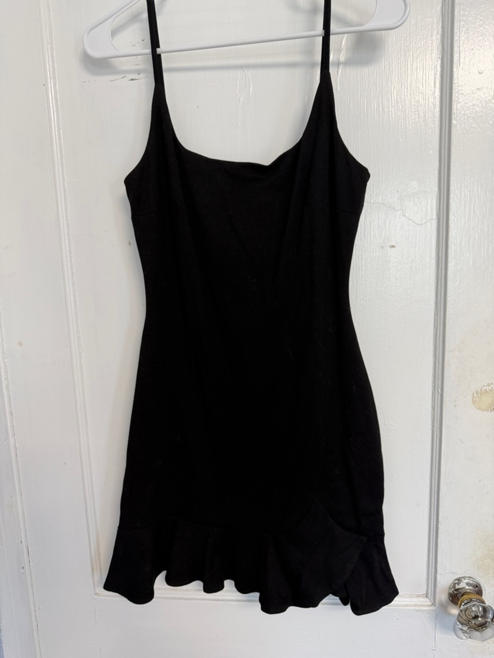 Princess Polly Black Mini Dress with Ruffle Hem